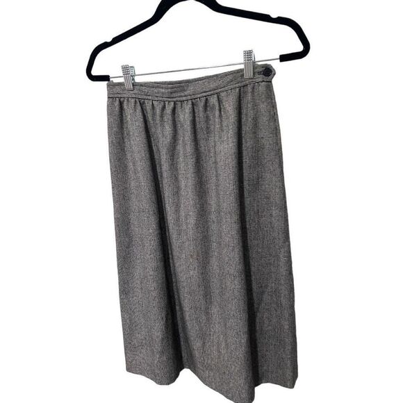 Vintage Evan Picone Wool Velvet Velour Boxy Blazer Skirt Set Size 10 Structured - Picture 4 of 16